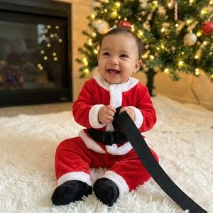 Adorable Red Santa Baby Outfit